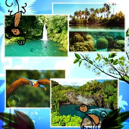 gdtravelcollage travel colorful collage summer