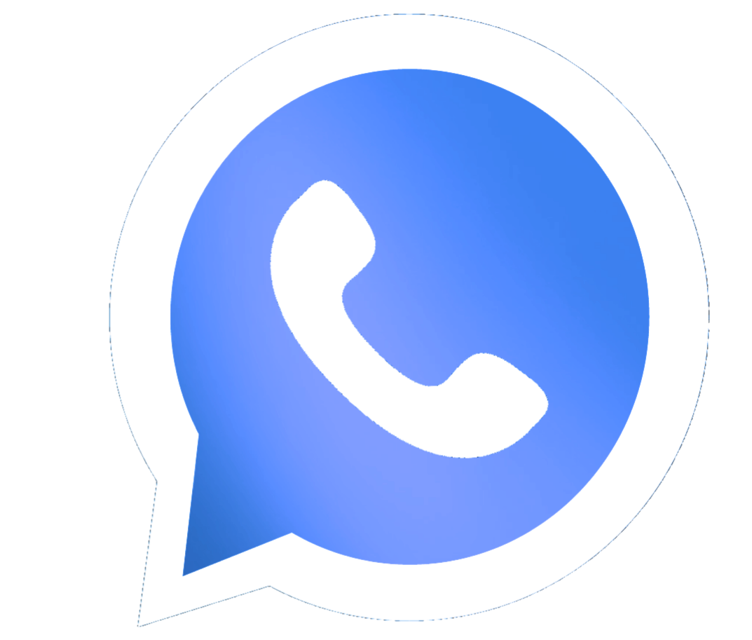 whatsapp logo blue