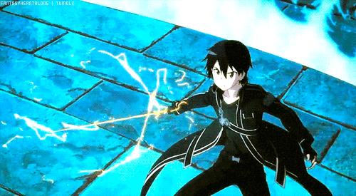 Kirito Swordartonline Anime Gif By Sticky Situations Kirito Swordartonline Anime Gif By Sticky Situations
