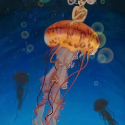 wdpshowmethesea dcjellyfish colorful digitalart