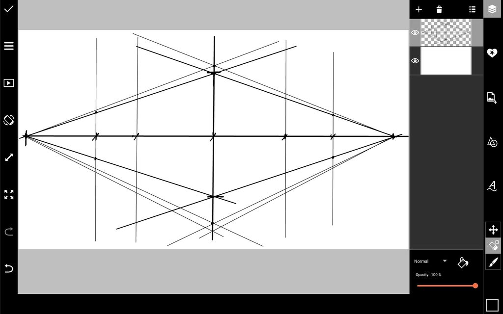 How to Create grid for Perspective drawing